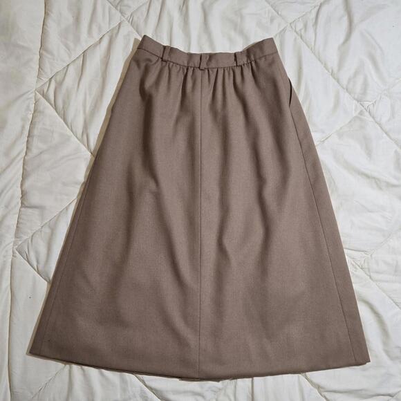 100% Pure Wool Vintage 1980s Asher Skirt Size 8 - Picture 2 of 6